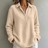 Women's Fashion Color Long Sleeve Pullover Sweatshirt for Casual Wear