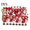 Seasonal Tree Hanging Tags Red And White Doll Pendants for Christmas Tree, Decorative Wooden Girls Natural Wood Craft Decor Ornament, Ornaments