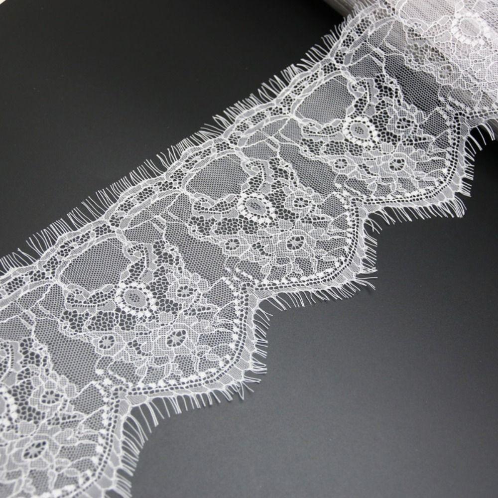 3 metri Tessuto di Pizzo per Ciglia con Motivo Floreale Bordatura Decorativa in Pizzo Nuovo Bordo in Pizzo Floreale Arredamento per la Casa