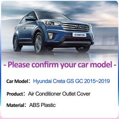 Osłona wylotu powietrza dla Hyundai Creta Cantus GS GC 2015~2019 Pod tylnymi siedzeniami Kratka nawiewu Wentylacja klimatyzacji samochodowej Akcesoria do wnętrza
