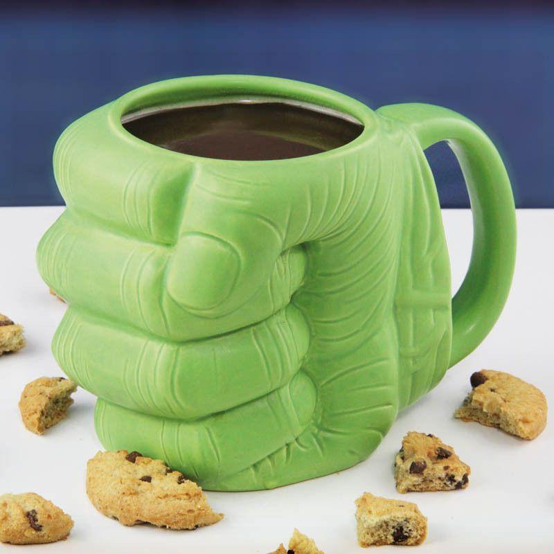 Marvel Hulk Keramische Mok, Grote Capaciteit Koffie , Theekop met Groen Vuist Ontwerp, Perfect voor Kerstmis , Halloween Decoratie