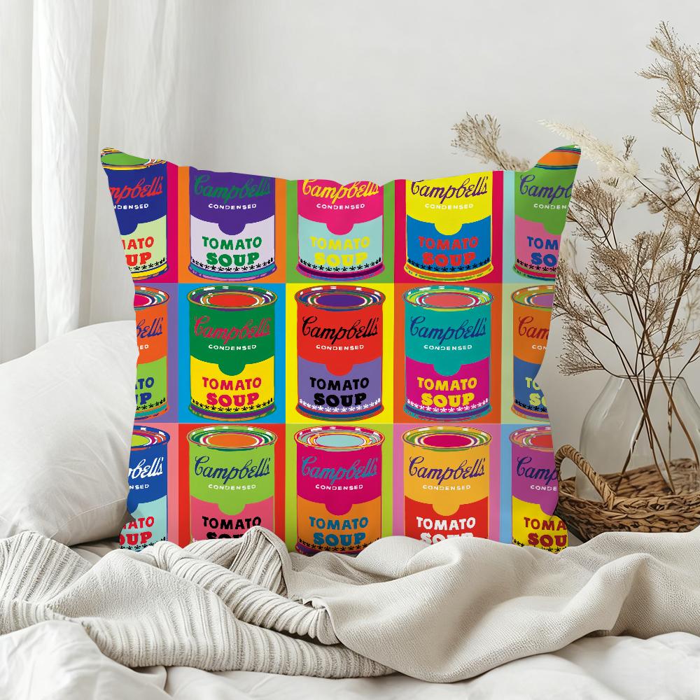 Art AAndy Warhol Colori Federa Cuscino Camera da Letto Divano Soggiorno Decorazione Schienale Cuscino Quadrato Ora del Pisolino