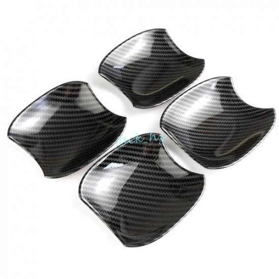 For Toyota RAV4 -2024 Carbon Fiber Door Handle Protector Trims Accessories
