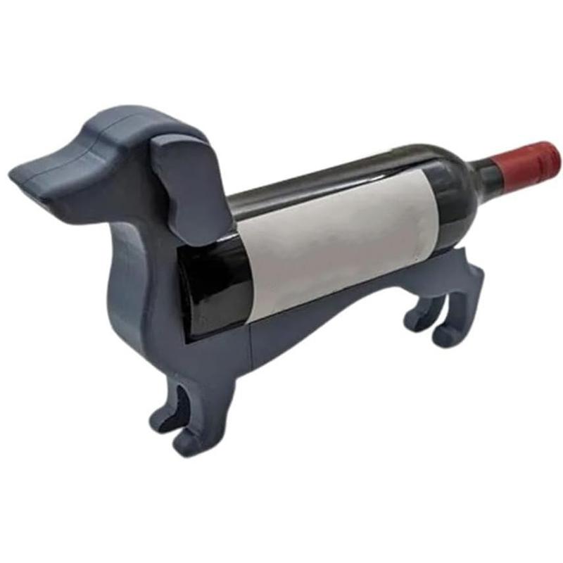 1Pc Hund Wein Flasche Halter Ornament Halter Wein Flasche Unterstützung Halterung Dackel Wein Flasche Halter