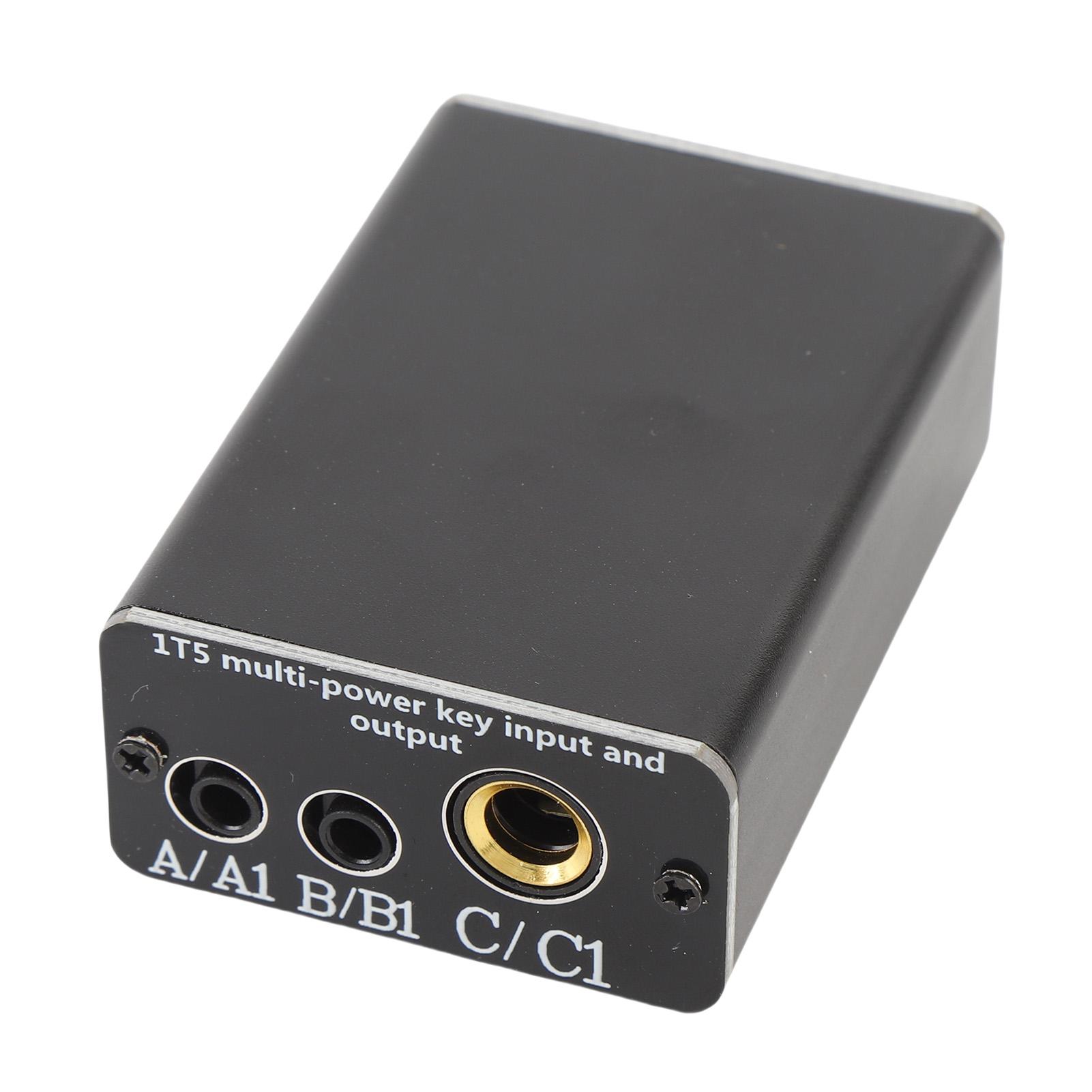 

Multi Channel Key Input Output Device 2 Way Bidirectional Sign Conversion Connector 6.3mm 3.5mm Interface Port with CW Function