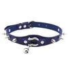 Collana girocollo nera borchiata Rivetto Borchia Punk Rock Campanellino Ecopelle Gotico Collare Donna Chocker Ragazze Harajuku Costume Gioiello Gotico