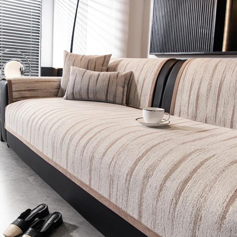Chenille Sofa Cover Nordic Style L shaped Corner Couch towel Non-Slip Four Seasons Universal Sofa Cushion Mat for Living Room