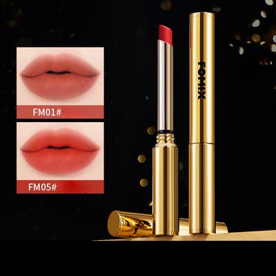 Lápiz labial aterciopelado de color deslumbrante, lápiz labial blanco mate de color duradero, no se pega fácilmente a la taza del lápiz labial de mujer