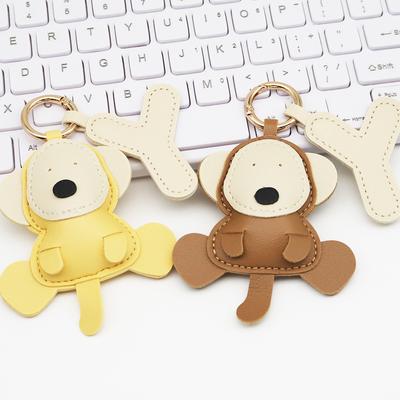 Creative Cartoon Leather Little Monkey PU Keychain Bag Pendant Cute Little Monkey Charm Internet Celebrity Popular Small Gift