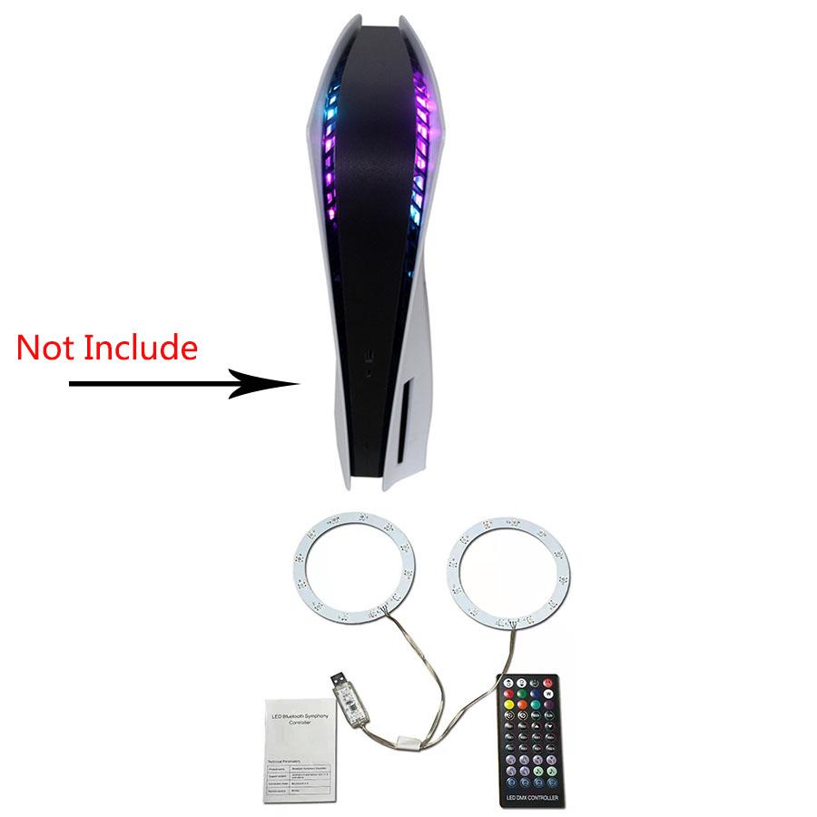 Multi-colors Luminated LED Kit RGB LightStrip For PS5 Console with IR Remote DIY