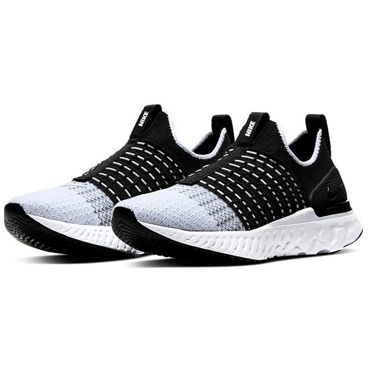 Nike React Phantom Run Flyknit 2 Black White Women's CJ0280-001