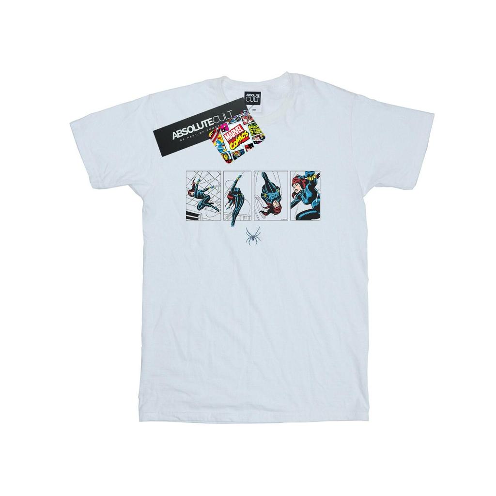 Marvel Comics Mens Black Widow Comic Strip T-Shirt