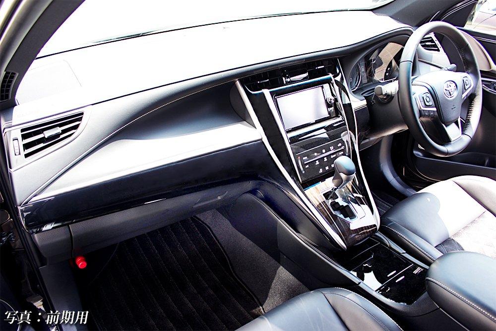 SecondStage Instrumententafel Zierleiste für Toyota Harrier 60 Serie Spätes Modell Klavierlack (ZSU60/AVU65 Serie, Modell) Schwarz/T340BLK