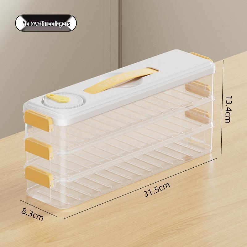 Food-Grade Multi-Layer Dumpling Storage Box for Refrigerator/Freezer