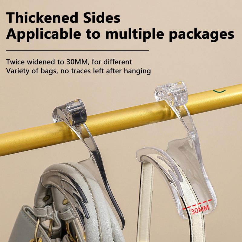 Arched Hanger Hook Wardrobe Clothing Handbag Storage Purse Hanger Durable Hat Bag Hanger Rack Tie Scarf Organizers