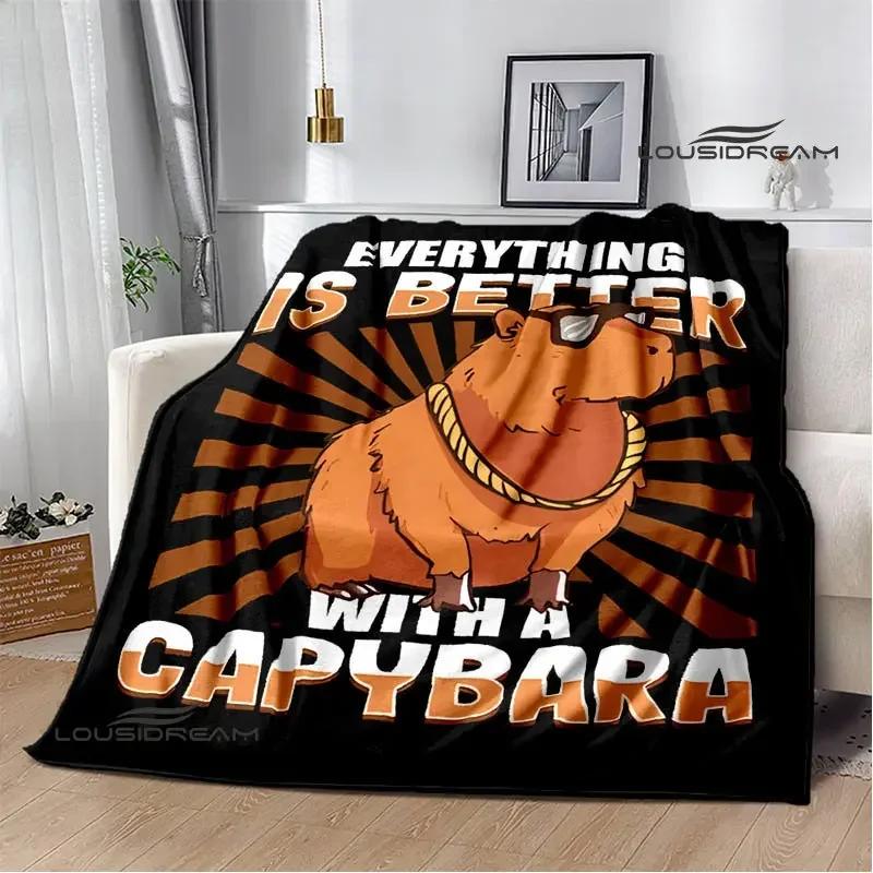 Il Club dei Capibara Coperta anime coperta da lancio copriletto Coperta calda coperte per letti Coperta da picnic regalo di compleanno