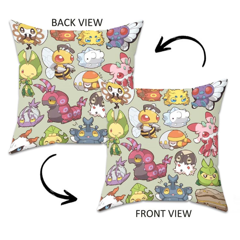 Pokmon Decorative Sofa Cushion Cover 45X45Cm Pillow Case Pillowcase 45X45 Room Decorating Items Home Decor Couch Pillows Covers