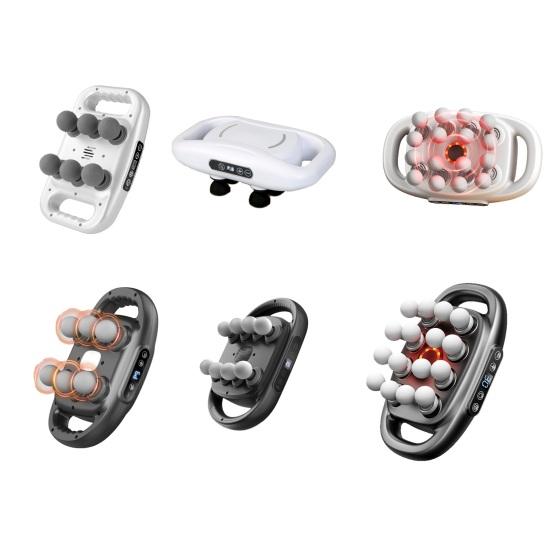 Multi-Head Muscle Massager for Back Legs And Waist Deep Tissue Kneading Massager with Adjustable Intensity