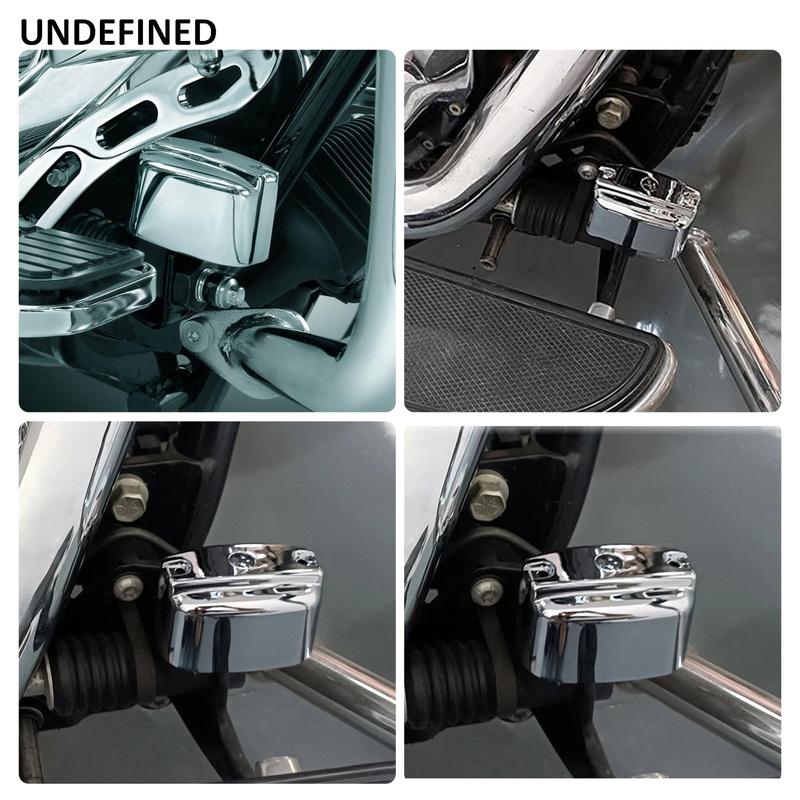 Black Chrome Aluminum Rear Brake Master Cylinder Cover For Harley 2000-2017 Heritage Softail Fatboy FLSTF