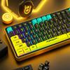 1Set Cyberpunk Keycap Mechanical Keyboard Keycap Translucent Keycaps Keyboard Decoration Keycaps Keyboard Accessories Gifts