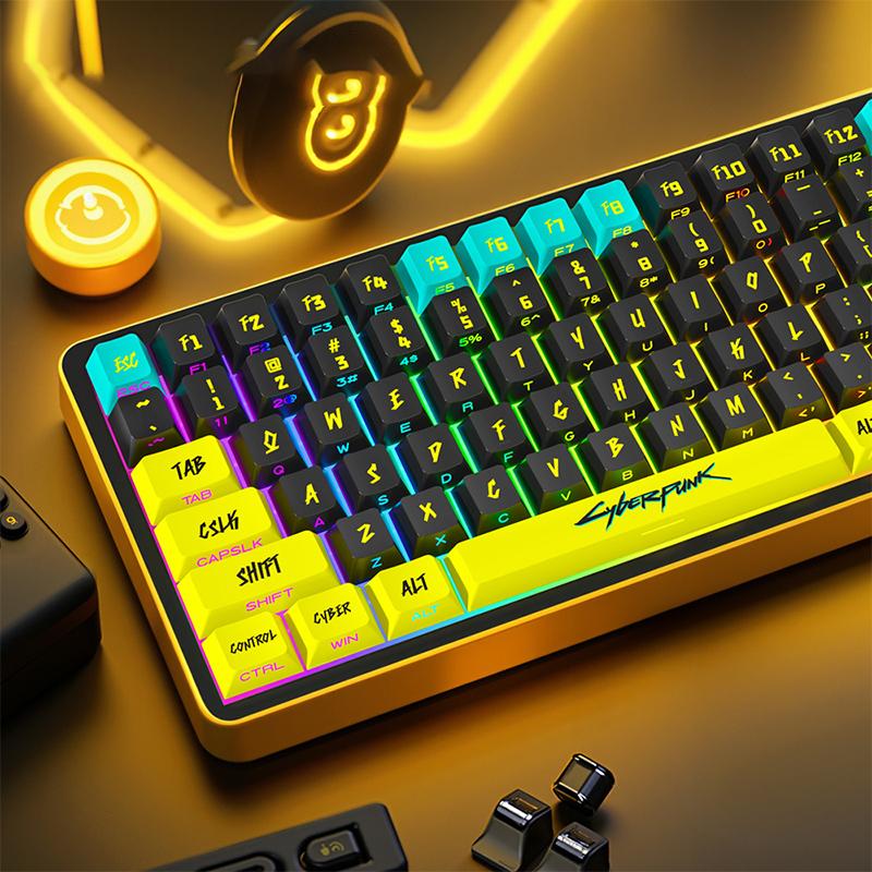 1Set Cyberpunk Keycap Mechanical Keyboard Keycap Translucent Keycaps Keyboard Decoration Keycaps Keyboard Accessories Gifts