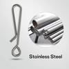 50PCS Saltwater Fishing Stainless Steel Open Eye Hangling Snap Quick Change Pin For Hook Lure Connector Fishing Accessories