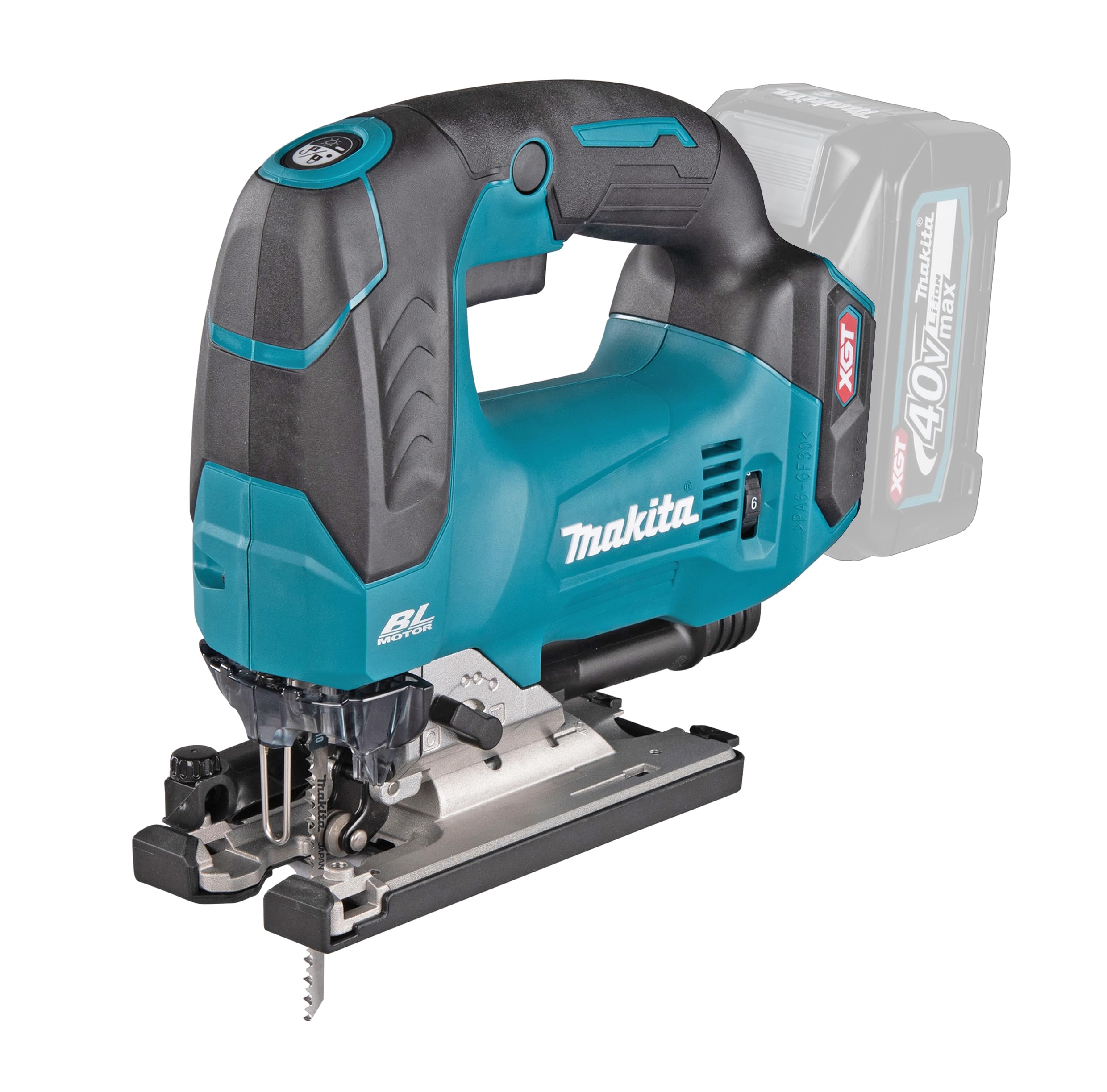 

Акумуляторна лобзикова пила Makita 40Vmax продається окремо JV002GZ Акумулятор/зарядний пристрій/чохол синій