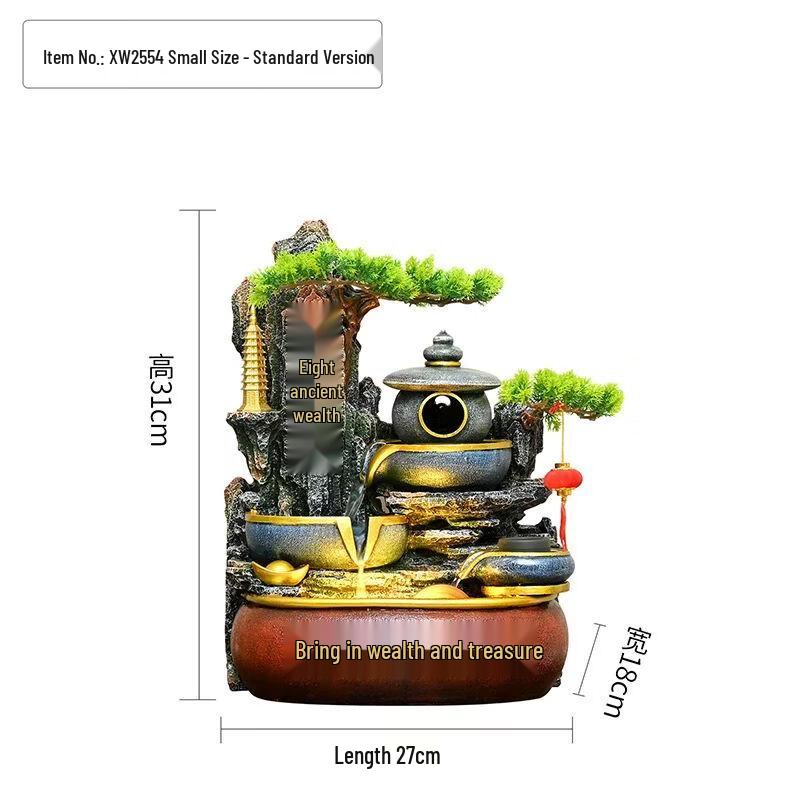 Китайский Фэн-шуй Каменная горка Водный фонтан