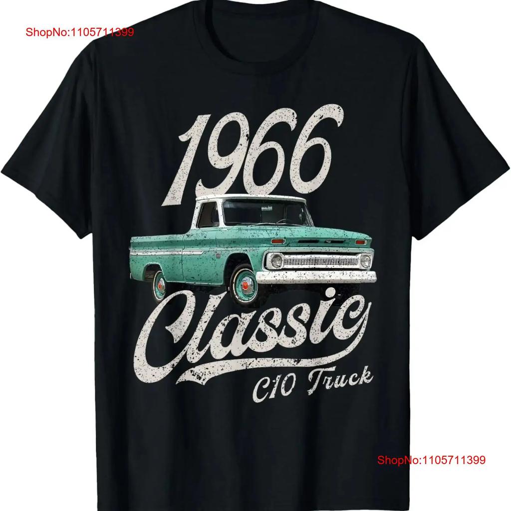 1966 C10 Truck T Shirt Long Or Short Sleeves Vintage Washed Designer Clothes Streetwear Stretched Versatile Soft Casual
