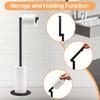 Toilet Paper Holder Bathroom Stand - Modern Stainless Steel Rustproof Freestanding Tissue Roll Rack Home Supplies