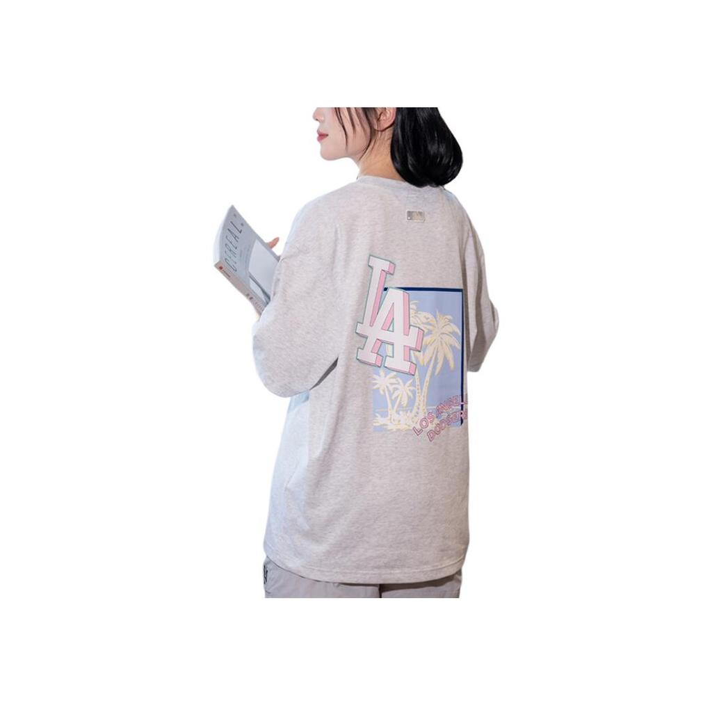 New MLB T Shirt Unisex Light Heather Gray 3ATSX0643-07MGL