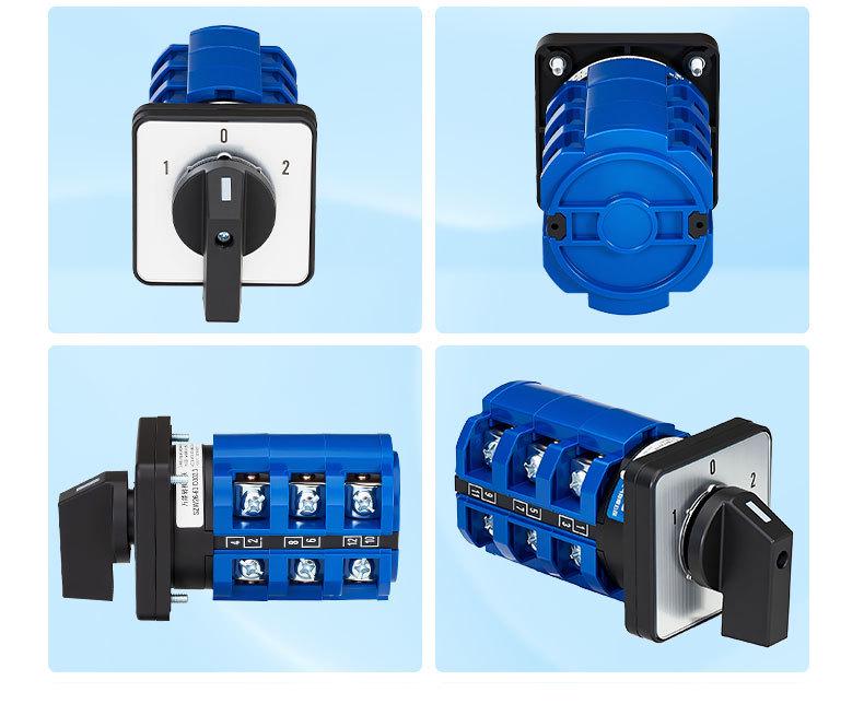 Zhuochao SZW26-63/D303.3 3-Speed, 3-Position 102 Panel Changeover Switch