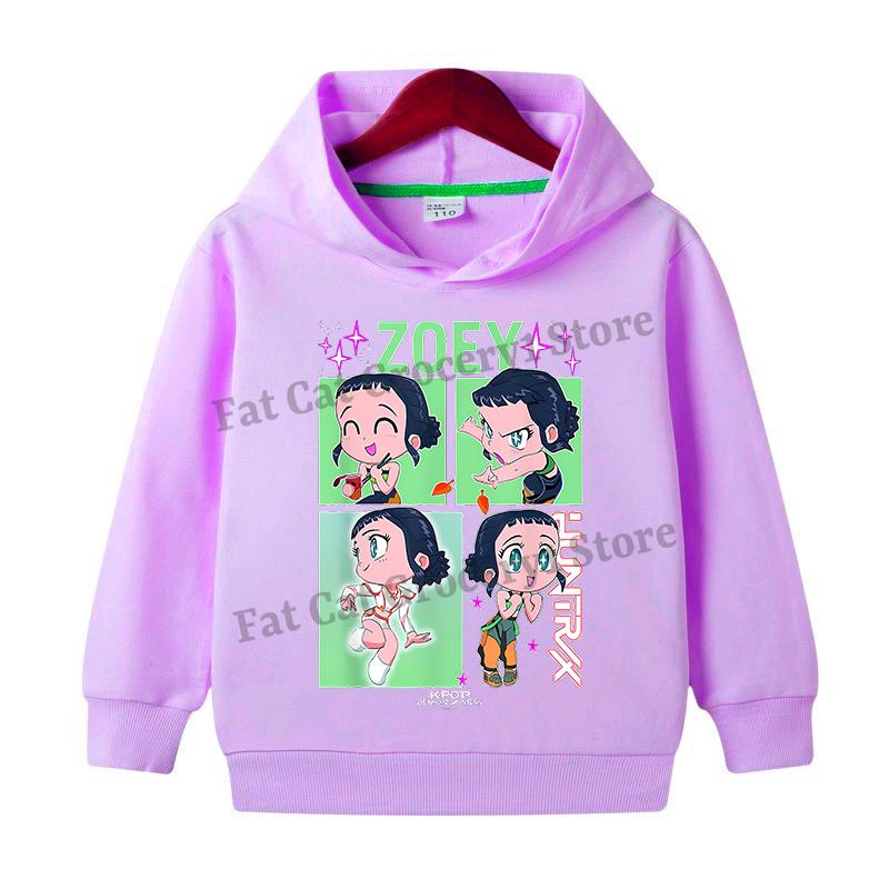 Kpop Mikiny Lovce démonů Dívky Chlapci Anime Rumi Mira Zoey Mikina Dětská Jaro Podzim Pulovr Dlouhý rukáv Dětské oblečení