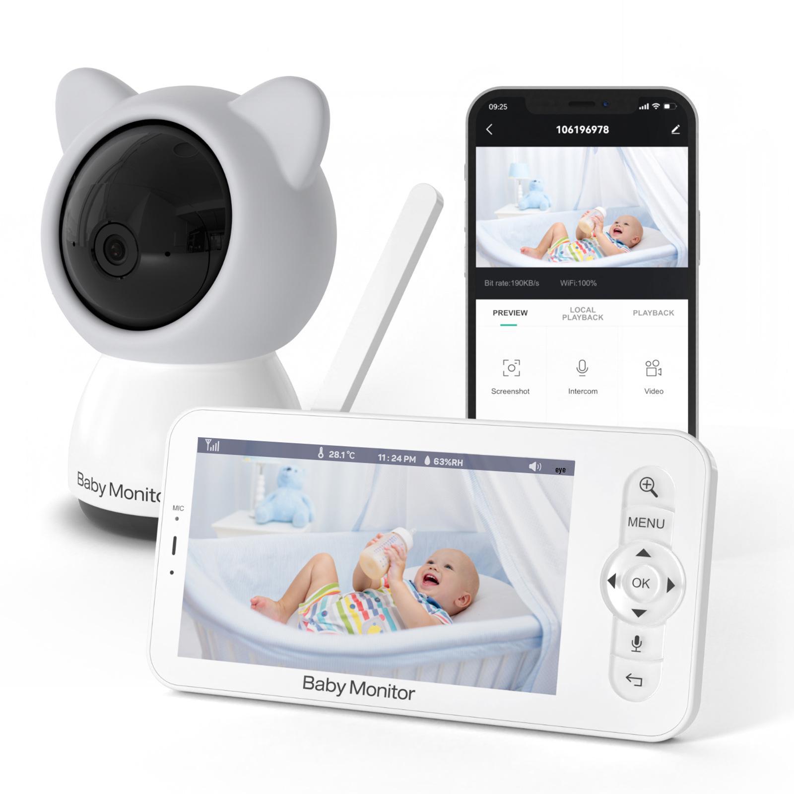 Dual-Mode Wireless Baby & Elderly Monitor with Phone Connectivity