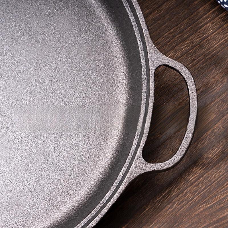 Lilang 29cm Cast Iron Frying Pan with Double Handles