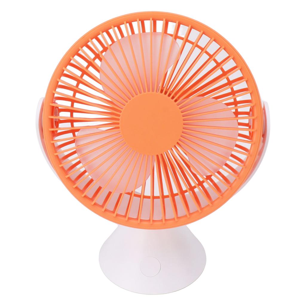 3 Speed Desktop Table Top Fan Hanging Stand Dual Use USB 360 degrees  Rotation Camping Tent Ceiling Fan 1500mAh Orange