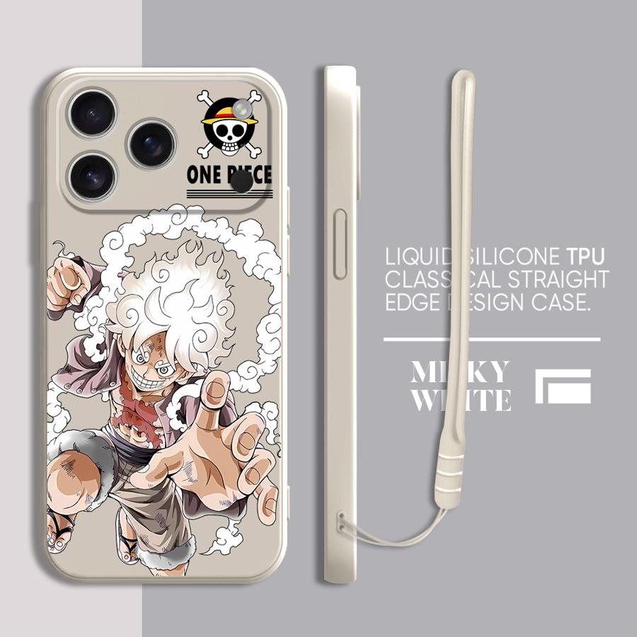 One Piece Cartoon Cute Phone Cover Case for Apple iPhone 17 Pro Max 11 7 8 XS XR 12 Plus 16 Air 15 13 Mini