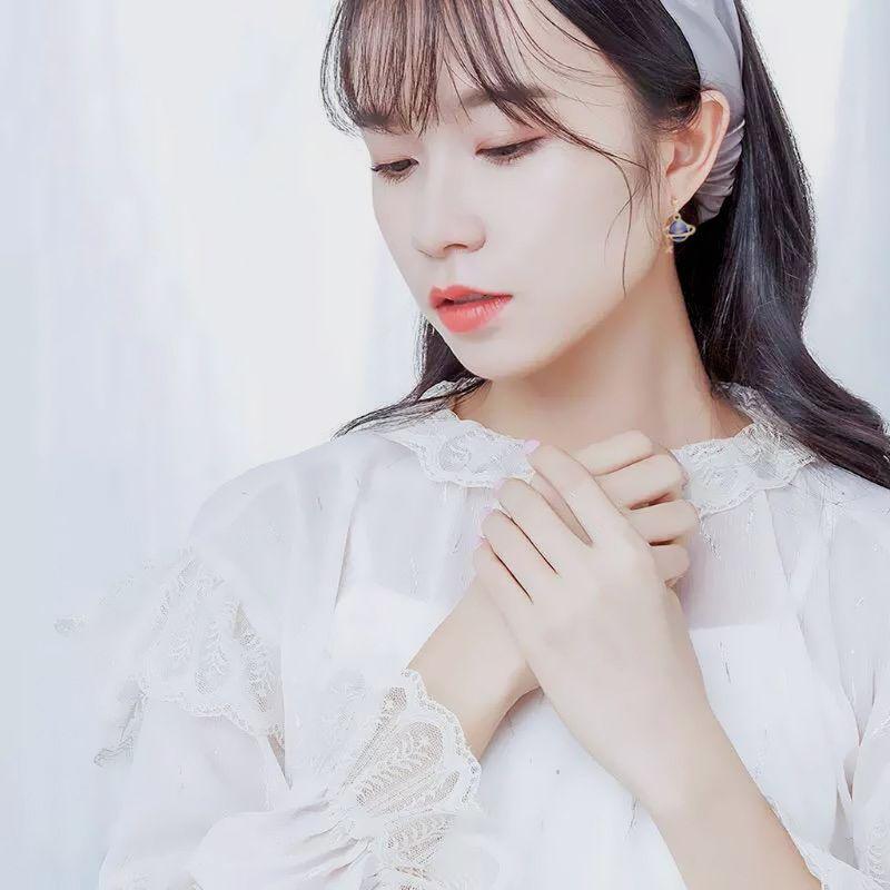 Chic Asymmetric Ear Studs Niche Moon Planet Astronaut Dangle Earrings Gift for Anniversary Birthday Graduation Christmas