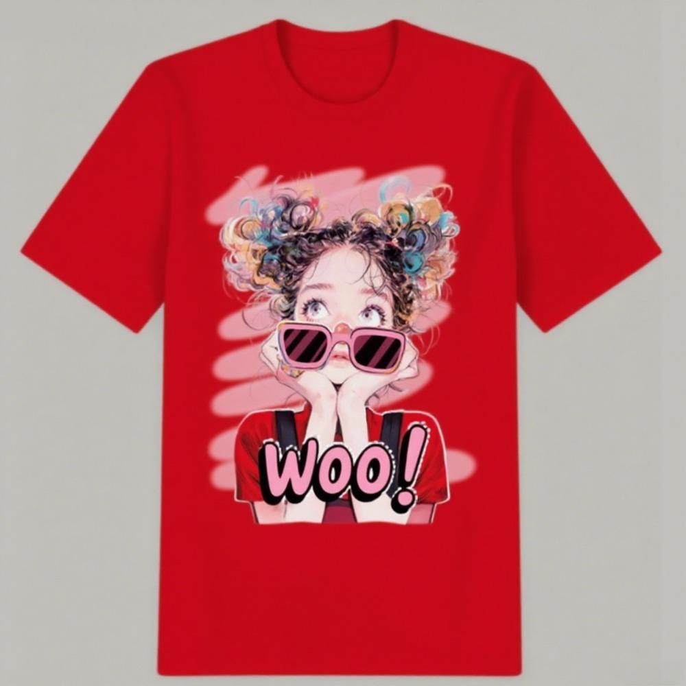 Couples Casual and High-quality Are Fashionable Street Daily Style High-quality Printed Cotton Short-sleeved Hot Trend T-shirt