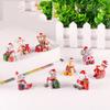 Adorable Diy Christmas Animal Resin Mini Landscape Decorations For Home Gardens