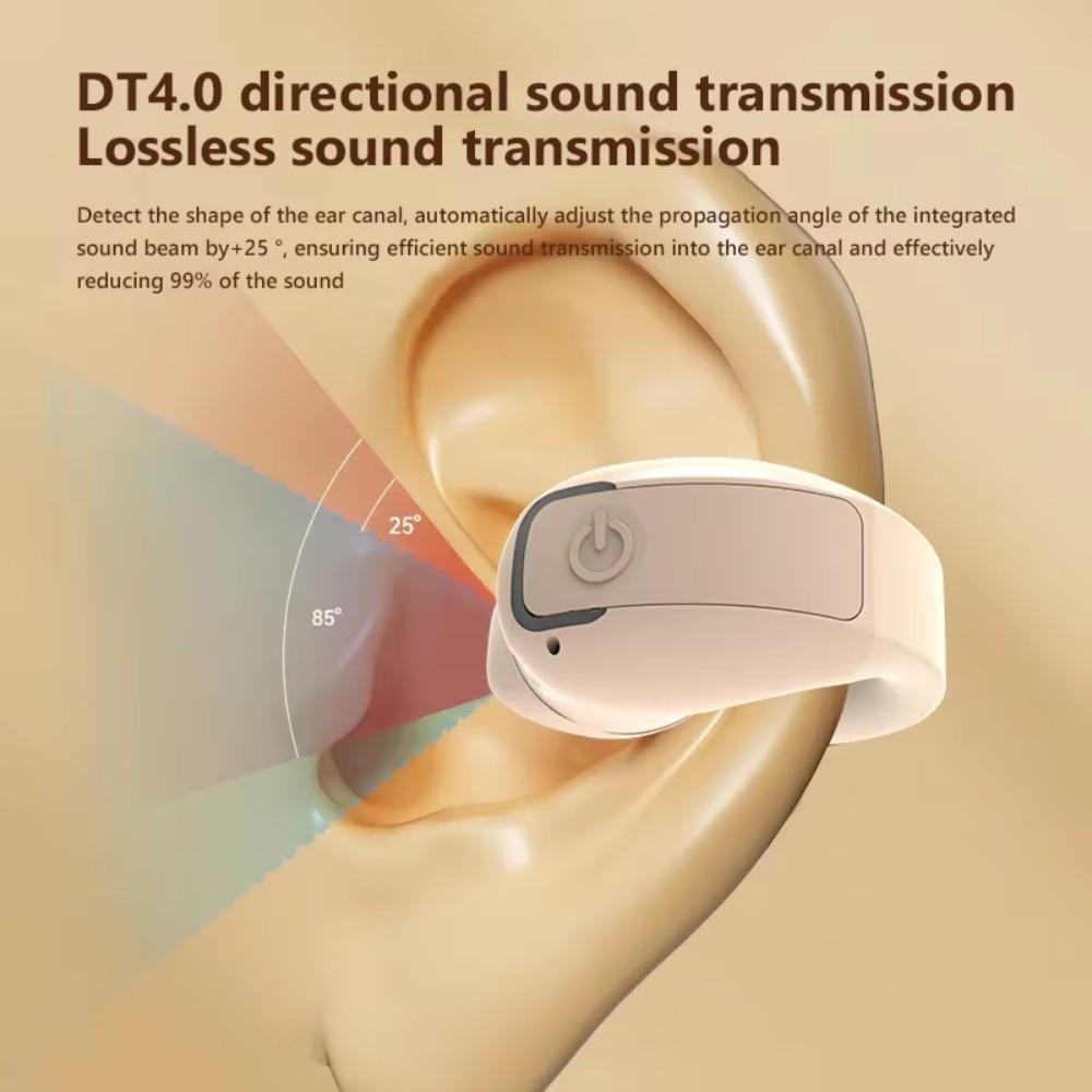 Single Ear Bluetooth 5.3 Wireless Headphones OWS Driver Waterproof Ear Hook Headphones Lightweight With Microphone