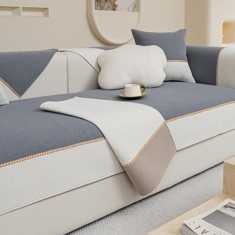 

Диванна подушка з синелі. Простий сучасний стиль Ins. Чохол для дивана. Чотири сезони. Універсальний нековзкий шкіряний чохол для дивана. 70*90cm