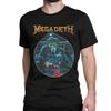 2025 Summer Metal Rock band 100% pure cotton T-shirt Men's round-neck megdeths Harajuku short-sleeved top