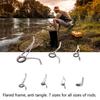 Steel Ceramic Guides Ring 7 Sizes Double Legs Fishing Rod Guides Rings for Freshwater Saltwater Rods