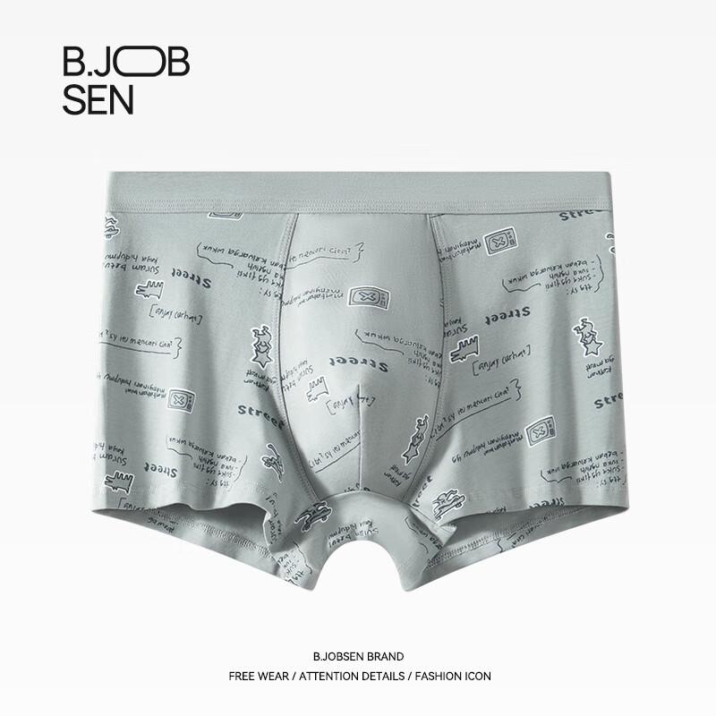 B.JOBSEN Men's Pure Cotton Breathable Boxer Briefs