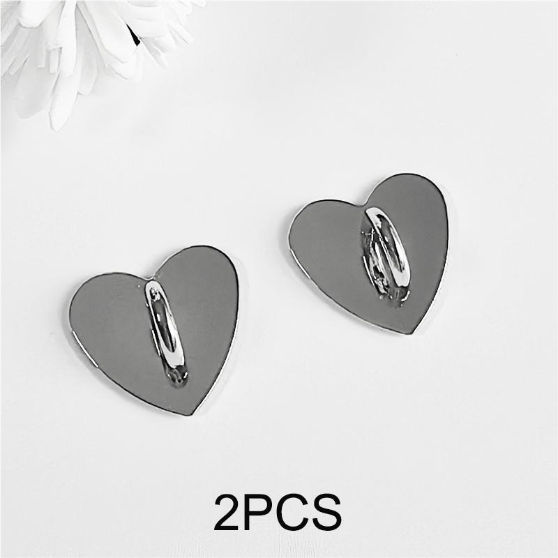 2/3/4PCS Metal Moon Star Phone Charm Holder Self Adhesive Mobile Phone Case Finger Ring Heart Phone Case DlY Decorative