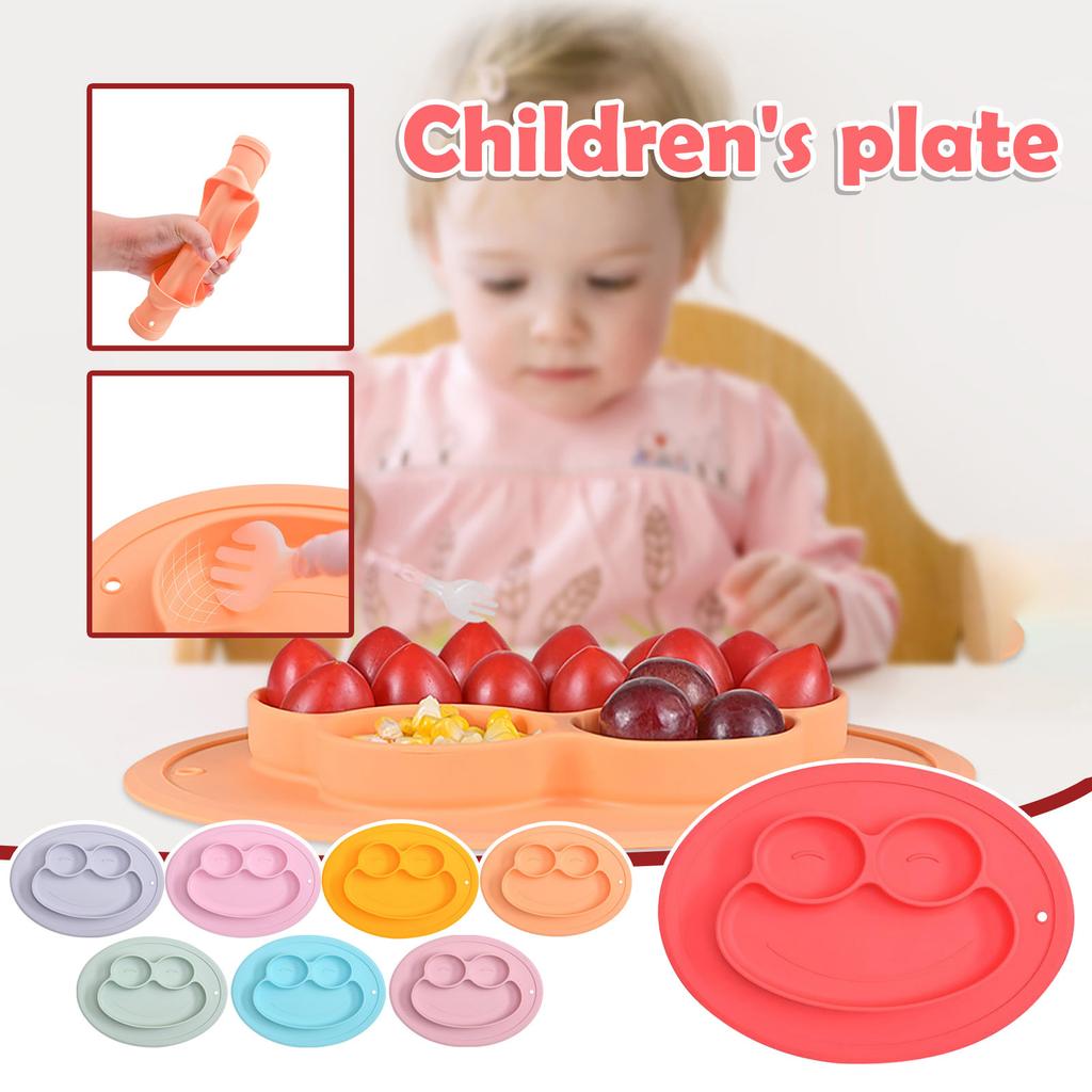 Buy Baby Plates With Suction Plates Divided, Baby Dishes Kids Plates And Utensils at affordable