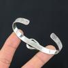 Coffee Bean Jasper Gemstone 925 Silver Wedding Artisan Birthday Bangle Jewelry