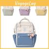 Nylon Lightweight Backpack For Girls Trendy Waterproof Everyday Use Colorful Bag