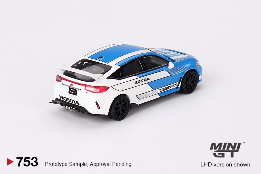 MINI GT MiJo Exclusives Honda Civic Type R Pace Car Blau Fertiges Produkt × 1/64 2023#3 (Linker Griff)
